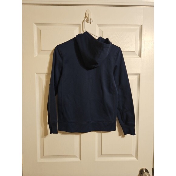 Nike Dri Fit Seattle Seahawks Hoodie Boys M Medium 10/12 Navy Blue Original Logo - Picture 3 of 3